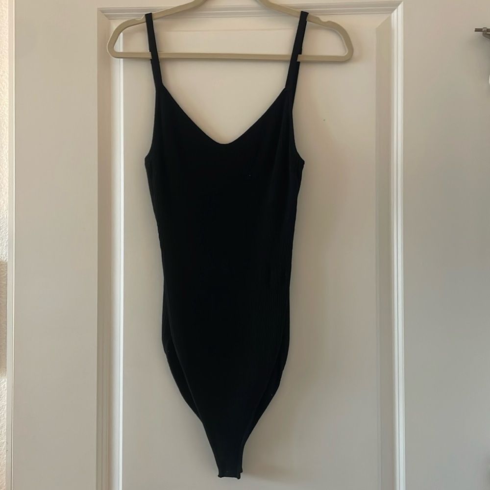 Frame black knit bodysuit